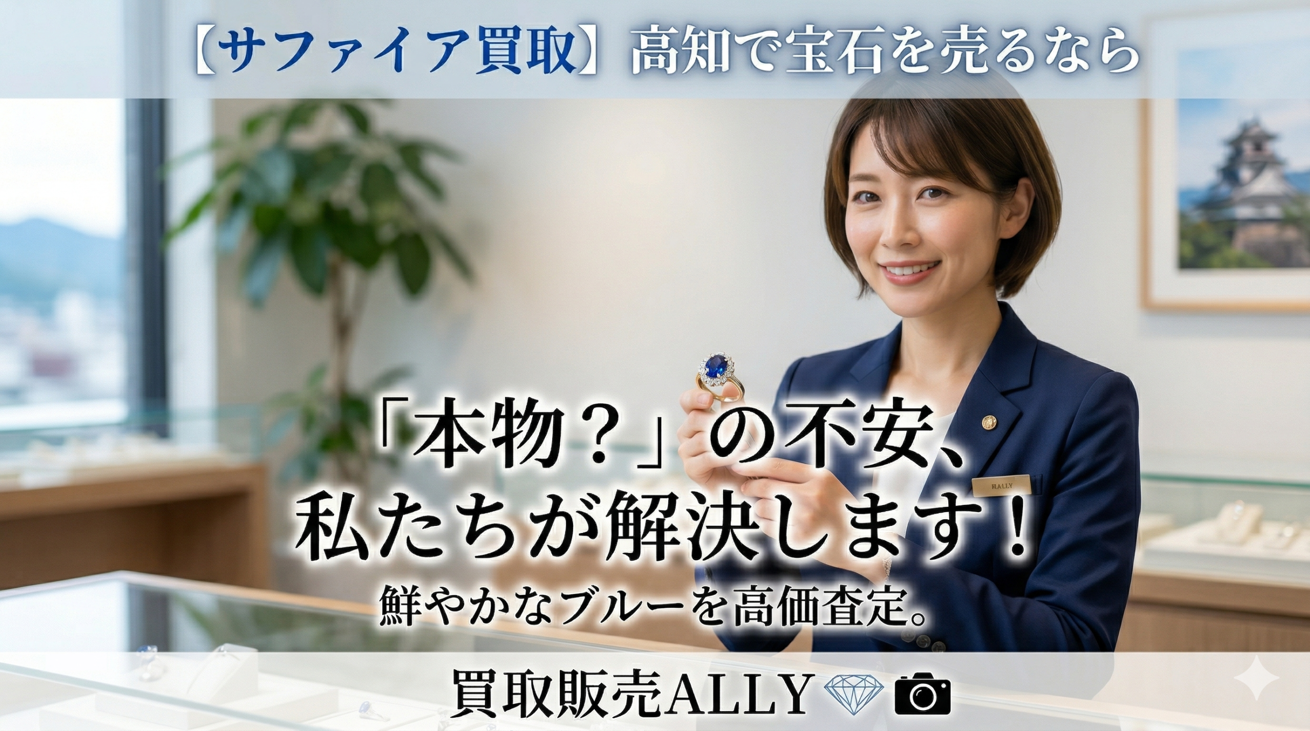 【サファイア買取】高知で宝石を売るなら買取販売ALLYへ！高く売れるサファイアの特徴とは？