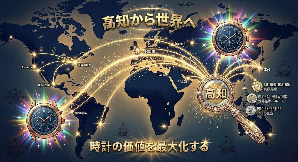 高知市で時計を最高値で売るなら真贋力が鍵！プロの鑑定士が教える査定額を左右する3つの裏側！！