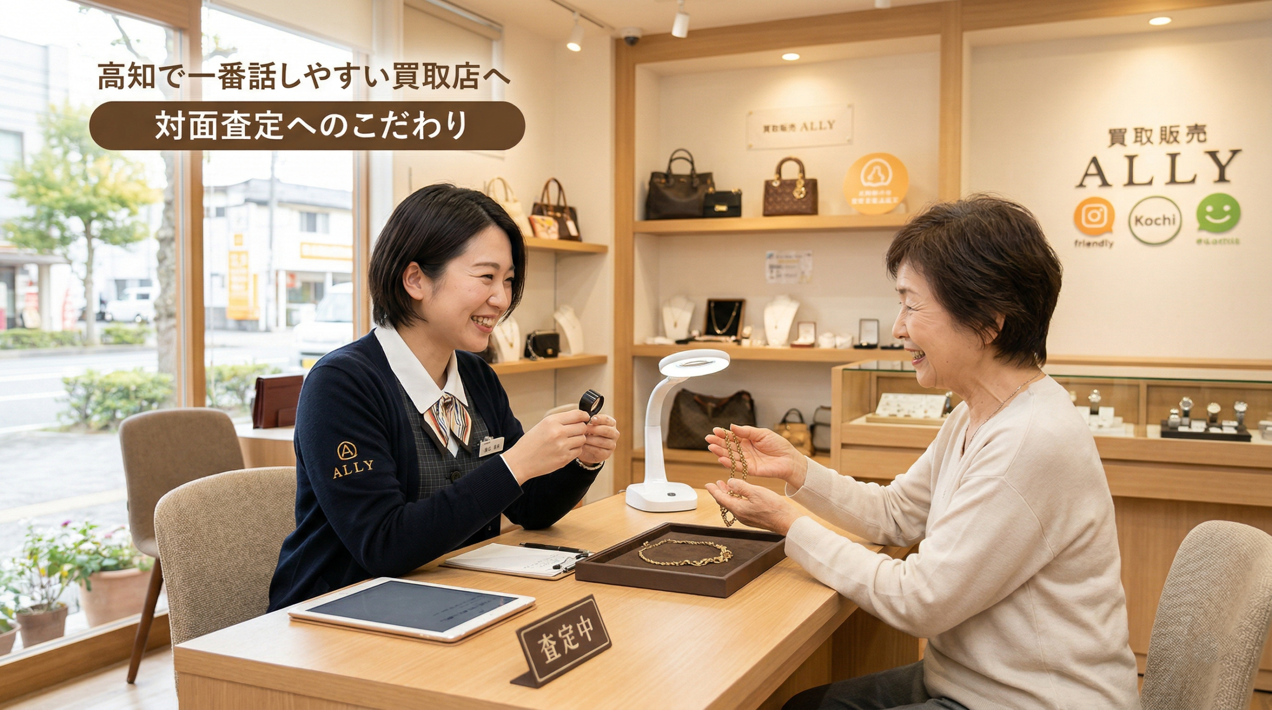 高知で一番話しやすい買取店を目指して。買取販売ALLYが「対面査定」にこだわる理由