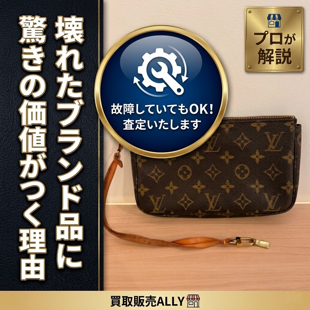 【故障も諦めないで！】壊れたブランド品に驚きの価値がつく理由
