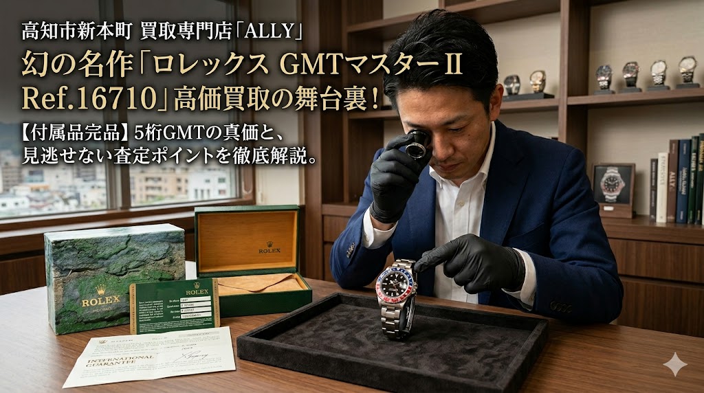 高知でロレックス Ref.16710を売るなら！GMTマスターⅡの真価を見極める買取店ALLY