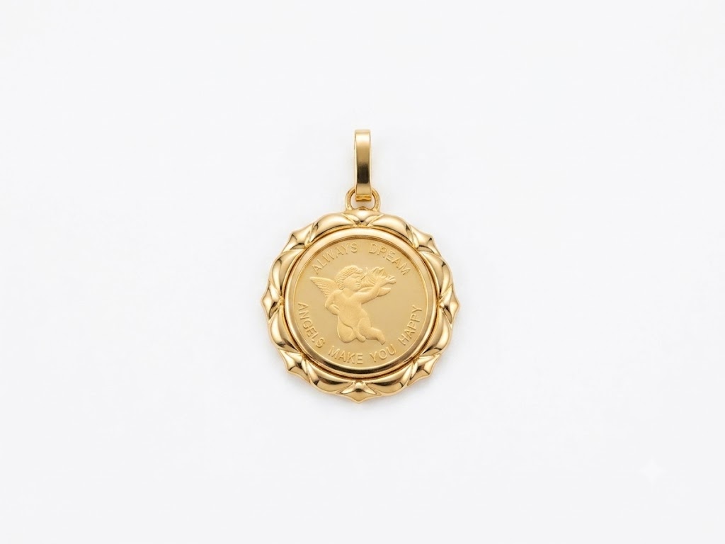 純金 エンジェル 天使 1/25oz 金貨 コイン ペンダントトップ